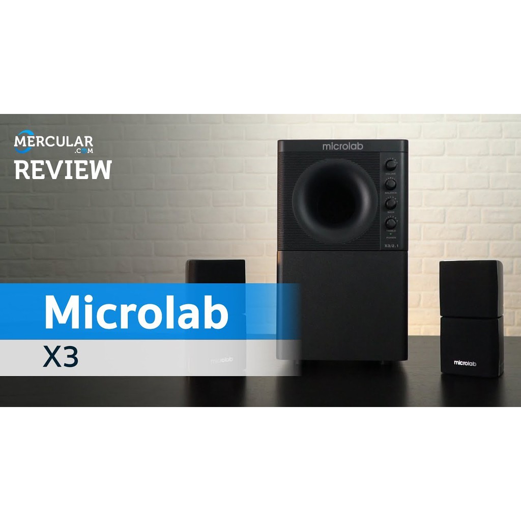 ลำโพง Microlab X3 2.1 //ลำโพงBluetooth Microlab X3 BT Speaker 2.1 Ch. (98 Watt)