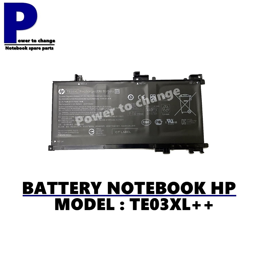 BATTERY NOTEBOOK HP TE03XL++ ของแท้ HP 15-AX 15-BC Series / แบตเตอรี่โน๊ตบุ๊คHP แท้ (ORG)