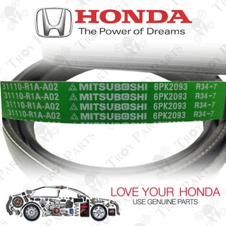 สายพานพัดลม 31110-R1A-A02 สําหรับ Honda Civic FB TRO 1.8 2.0-6PK2093 ( 6PK2095 6PK2100 )