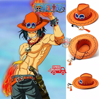 วันพีซ cosplay เอส One Piece หมวก หมวกกันแดด หมวกฟาง หมวกคอสเพลย์