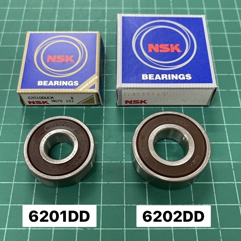 ลูกปืนข้อเหวี่ยง GX35 ฮอนด้า ยี่ห้อ NSK แท้ 6201 DD 6202 DD เครื่องตัดหญ้า Honda GX35