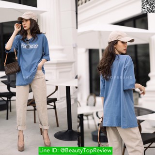 VSH611-0-Blue เสื้อยืดสไตล์เกาหลี oversize