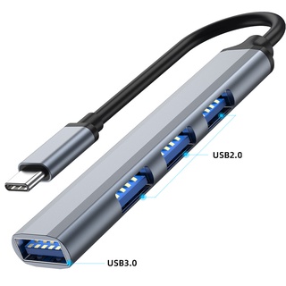 NexTool Usb 3.0 Hub Type-C Hub ความเร็วสูง 4 in 1 ฮับ USB สําหรับแล็ปท็อปพีซี Macbook Pro สายชาร์จโลหะ