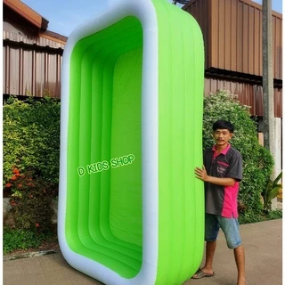 PP4 ส่งไวมาก สระน้ำเป่าลม สระน้ำ สระน้ำเด็ก ขนาด 305*183*70 cm. สระ 3 เมตร 4 ชั้น (ตัวเลือก 6 ขนาด)