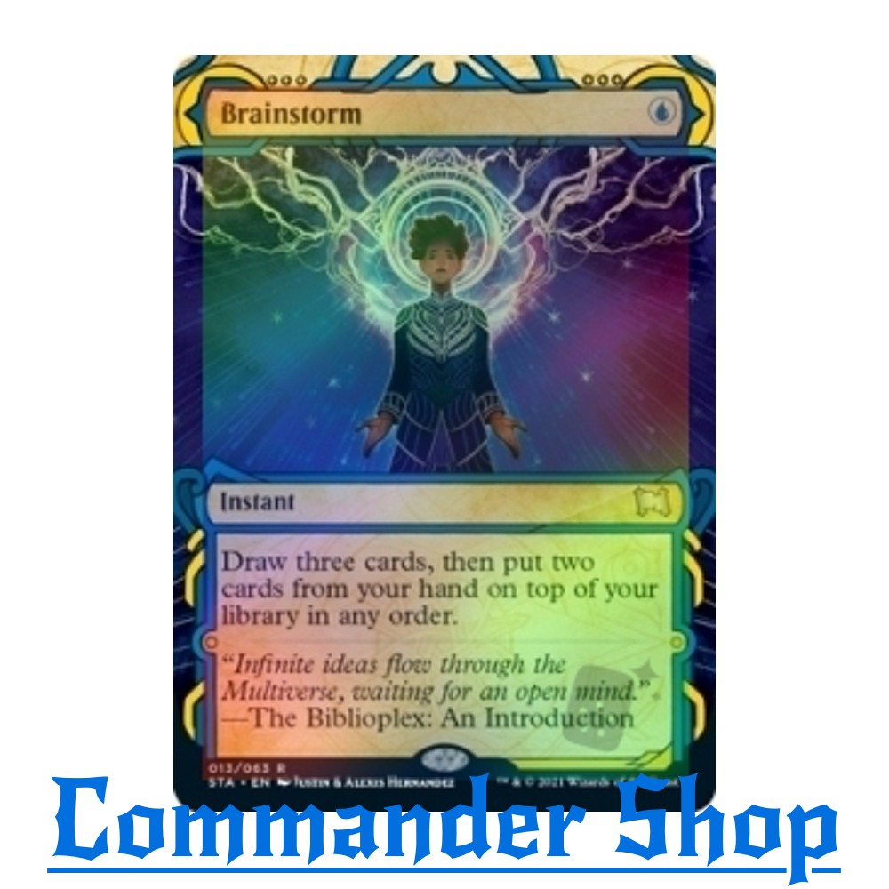 Brainstorm (Instant) Blue ชุด Strixhaven Mystical Archive การ์ด Magic The Gathering (MTG)