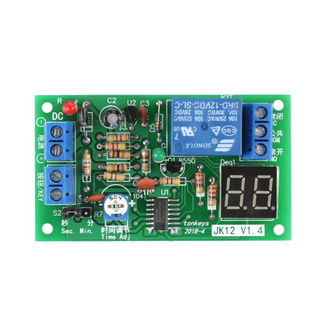 LED Display Countdown Timing Timer Delay Turn OFF Relay Switch Module ...