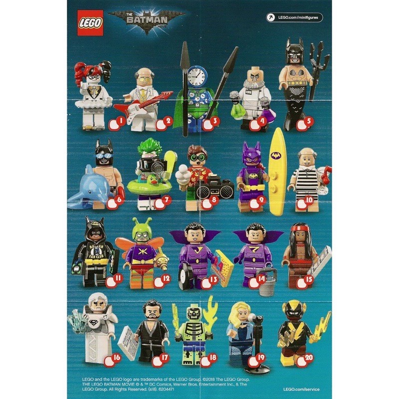 71020 Lego Minifigures Batman series 2 ของใหม่ไม่แกะซอง