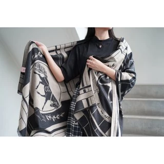 Kiss Me Doll ผ้าพันคอ/ผ้าคลุมใหล่ - คอลเลคชั่น Fleece ลาย Filly (ผ้าหนา)ขนาด 180 x 70 cm.