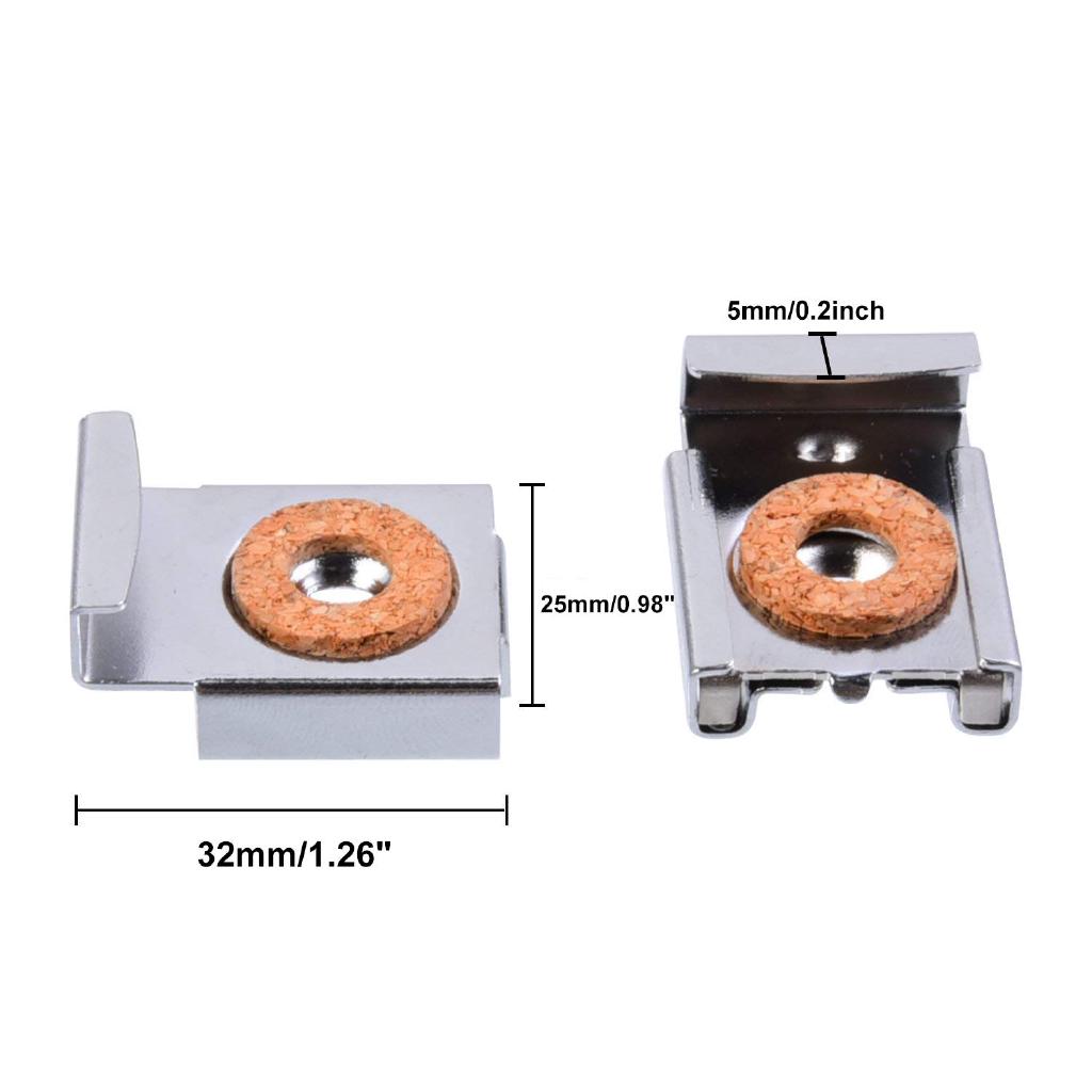 Bathroom & Bedroom Mirror Mount Clips Spring Loaded Mirror Hanger Clips