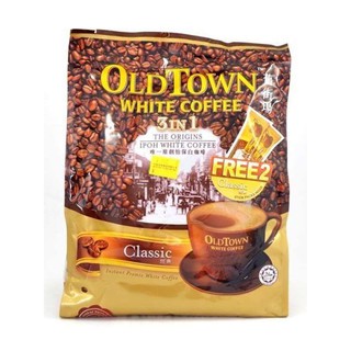 OLDTOWN WHITE COFFEE 3 In 1 Classic กาแฟ OLD TOWN สูตร Classic (คลาสสิค) ขนาด 1 ห่อใหญ่ 15 ซองเล็ก
