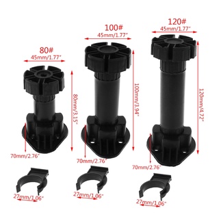 Com* อุปกรณ์ขาตู้เท้าปรับความสูงได้ 4 ชิ้นสําหรับห้องครัวห้องน้ํา