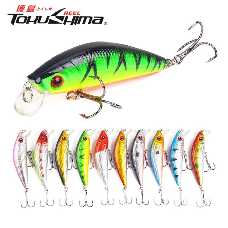 เหยือตกปลา Top Water Lure รอกตีเหยื่อปลอม Minnow Lure ตกปลา ตะขอ เหยื่อปลา เหยื่อตกปลาช่อน เหยื่อตกปลา 1Pcs 70mm/7.9g เหยื่อตกปลานิล Plastic Bait เหยื่อปลอม เหยื่อปลอมตกปลา อุปกรณ์ตกปลา