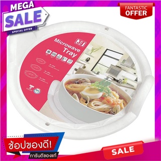 ถาดรองสำหรับบรรจุอาหารเข้าไมโครเวฟ JCJ ขนาดเล็ก รุ่น 4644 ภาชนะไมโครเวฟ MICROWAVE TRAY JCJ 4644 S WHITE