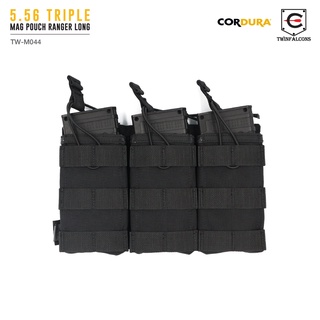 ซองแม็กกาซีน 5.56 Triple Mag Pouch Ranger Long ( Twinfalcons ) [ TW-M044 ] Delustering Cordura 500D