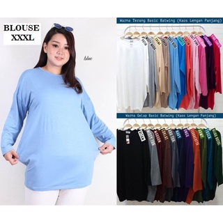 C1 5413 เสื้อแขนยาวคอกลมขนาดใหญ่ 3XL XXXL 3XL XL3 สําหรับผู้หญิง