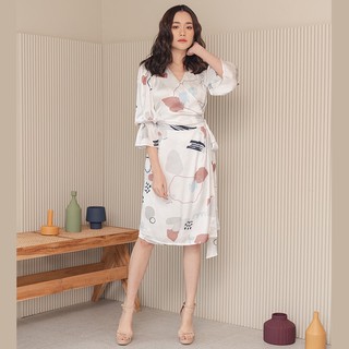 La Prime by Bo(ลาพรีม) Abstract Wrap Dress 20SS-011