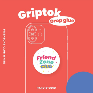 Haroi Studio - Friendzone Club Griptok Drop Glue (White) มีตำหนิ