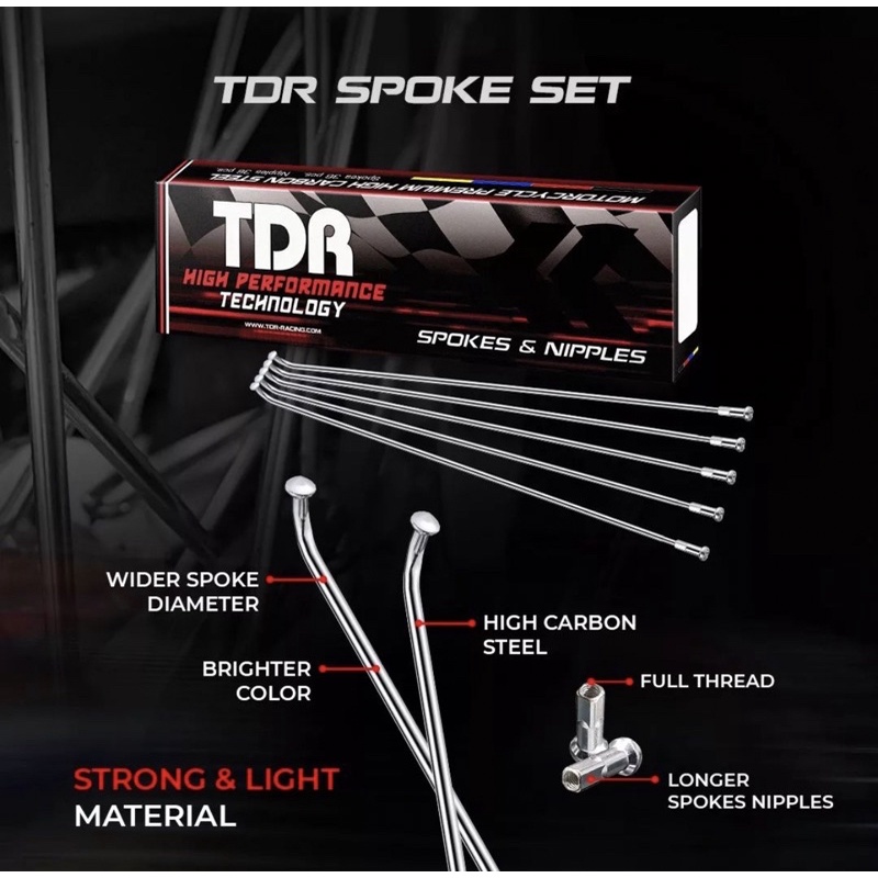TDR SPOKES / TDR SPIKS / TDR RACING SPOKES