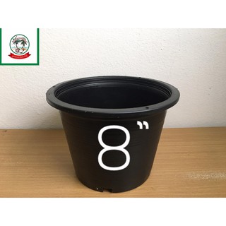 กระถางต้นไม้/กระถางต้นไม้พลาสติก/Flower pot/Plant pot  8 inch