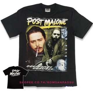 คอตต้อนคอกลม✆♀❃เสื้อยืด Postmalone เสื้อวง post maloneS-5XL