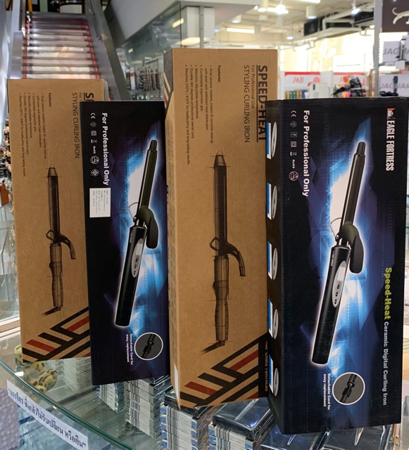 ✨Eagle Fortress เครื่องม้วนลอนไฟฟ้า  มีทั้งหมด 6 ไซต์ (รับประกันแผ่นทำความร้อน 1 ปีเต็ม) ราคา ถูกที่สุด ดีลบีเคเค แกลเลอรีภาพที่ 4