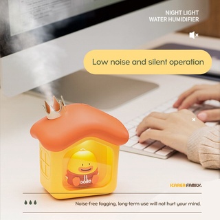 ใหม่เดสก์ท็อป Warm Cabin Humidifier Usb ชาร์จ Night Light สัตว์เลี้ยงน่ารักน่ารัก Crown Humidifier