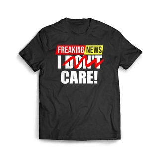 เสื้อผ้าผชเสื้อยืด พิมพ์ลาย News I Don T Care Breaking 3 สําหรับผู้ชายS-5XL