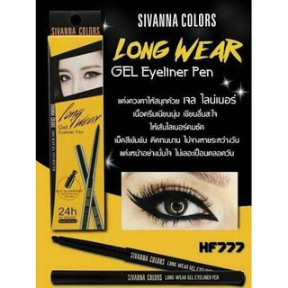 Colors Long Wear Gel Eyeliner Pen อายไลเนอร์กันน้ำสีดำ ( HF777)