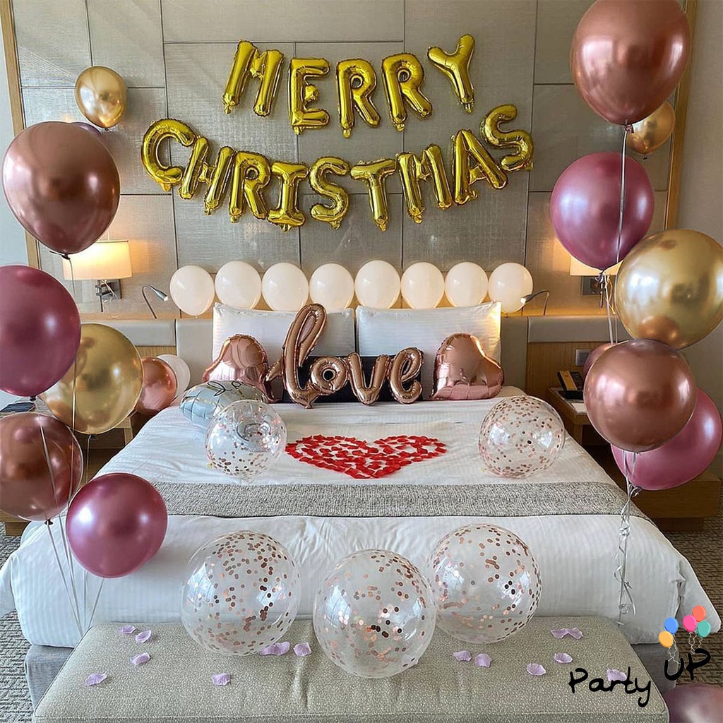 [Xmas] Simple Merry Christmas Gold, Mauve, Rose Gold Love ฟอยล์