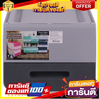 🌞BEST🌞 กล่องเก็บของฝาหน้า 25 ลิตร PB-660 AB SUIMAX สีเทาCONTAINER 🚚💨