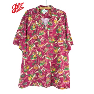 เสื้อฮาวาย TWO PALMS Friendly Isle Red HAWAII SHIRT