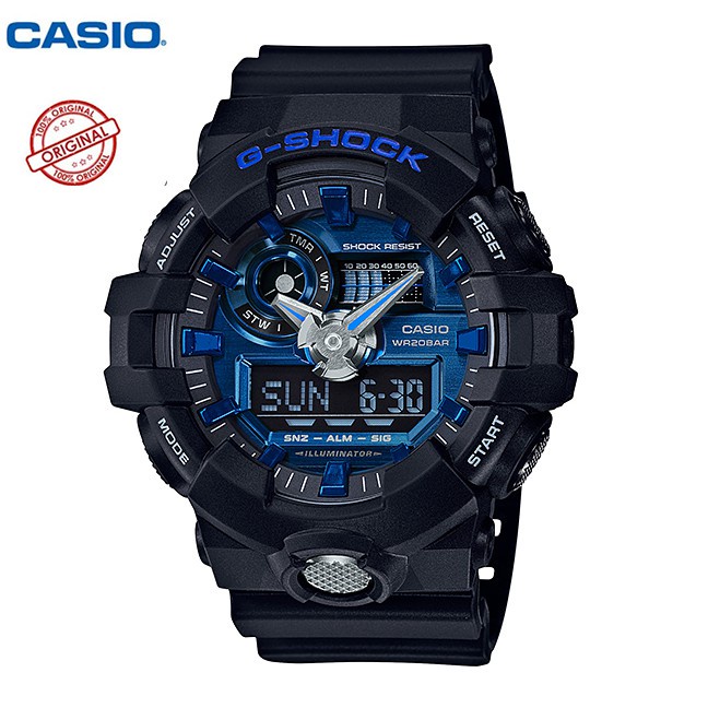 CASIO G-Shock นาฬิกาผู้ชาย GOLD SERIES รุ่น GA-710GB-1A2（ของแท้100% ประกันCMG)
