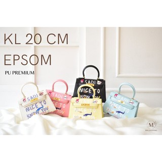 กระเป๋า KL Epsom PU ขนาด 20cm เพ้นท์ลาย mbagshop กระเป๋า กระเป๋าสะพายข้าง กระเป๋าสพายผญ กระเป๋าสตางค์