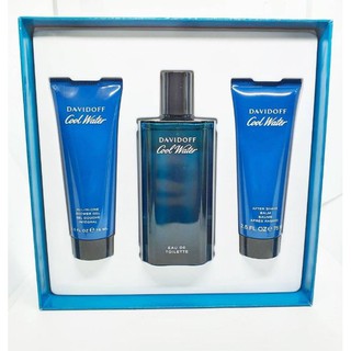 DAVIDOFF COOL WATER MEN EDT 125 ML SET + Aftershave + Shower Gel