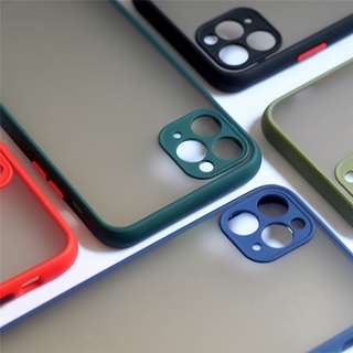 เคสขอบสีหลังด้าน สำหรับ OPPO - A31 A3S A33 A53 A7 A5S A54 A55 A56 A74 F9 F11pro