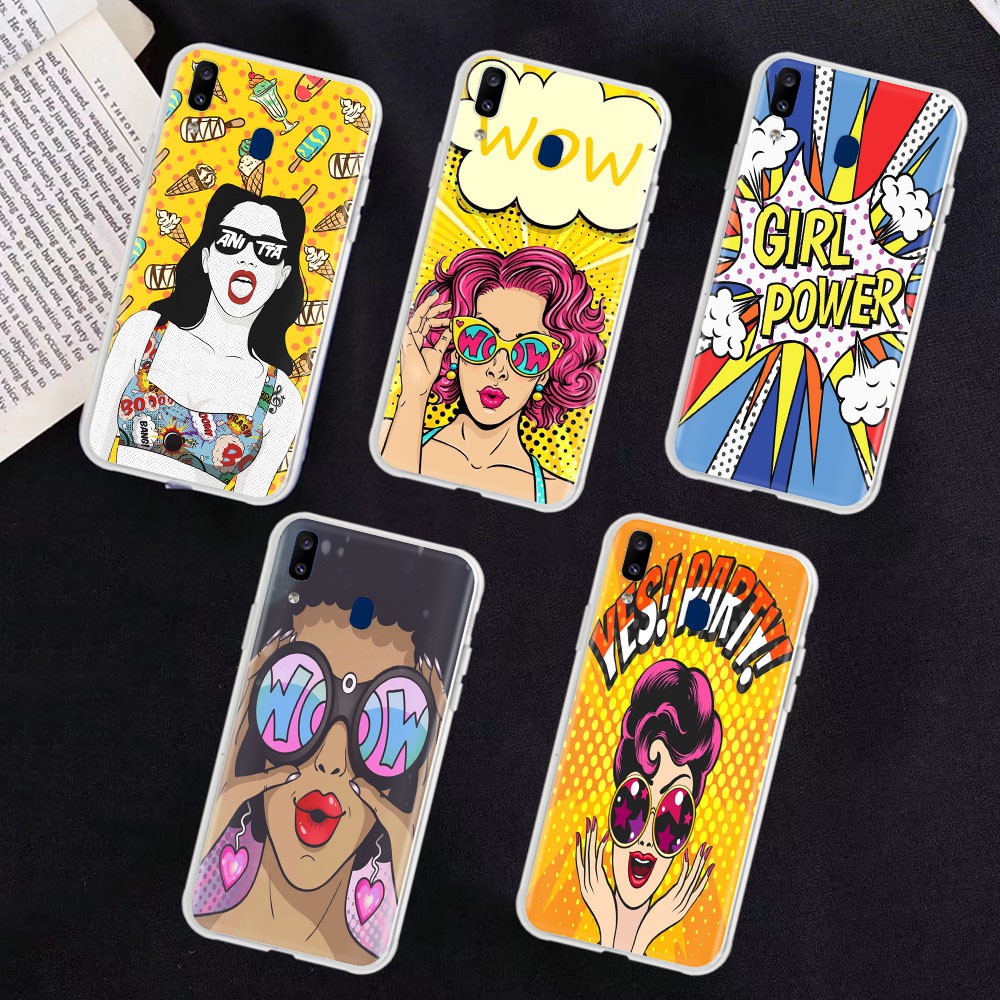 โปร่งใสสําหรับ Motorola Moto E6 E6S E5 E6I E4 Plus G Play Power ฝาครอบโทรศัพท์ WOW สาว Power