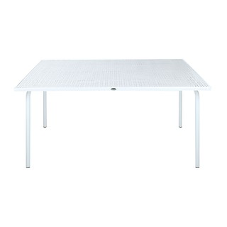 STEEL PATIO TABLE SPRING AURORA WHITE โต๊ะสนามเหล็ก 6 ที่นั่ง  AURORA สีขาว โต๊ะและเก้าอี้ เฟอร์นิเจอร์นอกบ้าน สวนและอุป