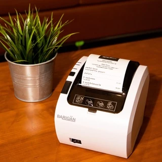 BARIGAN เครื่องพิมพ์ใบเสร็จ PR-01W (ขาว) 80mm ผ่าน Wifi USB LAN Thermal Printer รองรับแอพฟรีบน IOS-Android