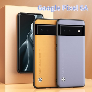 เคสโทรศัพท์มือถือหนัง ซิลิโคนนิ่ม ป้องกันลายนิ้วมือ สําหรับ Google Pixel 6A Pixel6A