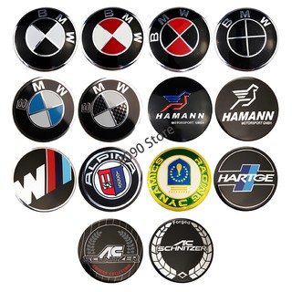 สติ๊กเกอร์ฝาครอบล้อรถยนต์สําหรับ Bmw M Power Alpina Ac Hamann Hartge 4 ชิ้น