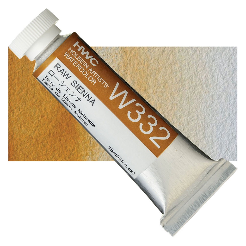 Raw Sienna สีน้ำโฮลเบน 5/15/60ml W132/W332/WW132 Series A Japan Holbein Artist watercolor ホルベイン水彩絵具