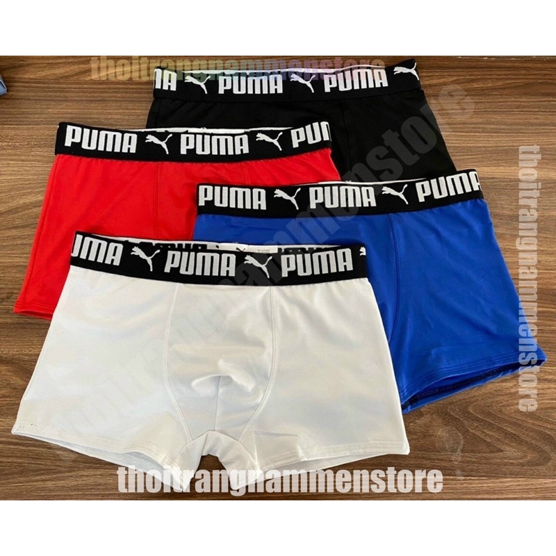 กางเกงบ็อกเซอร์ชาย Puma ผ้ายืดหยุ่นสุดเท่ ไร้ริ้วรอย ไม่รั้ง ไม่ซีดจาง ยืด 4 ทาง เท่