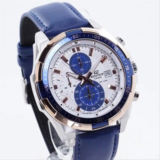 Casio Edifice EFR-539L7CVUDF Leather Mens Watch