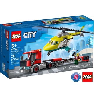 เลโก้ LEGO City 60343 Rescue Helicopter Transport