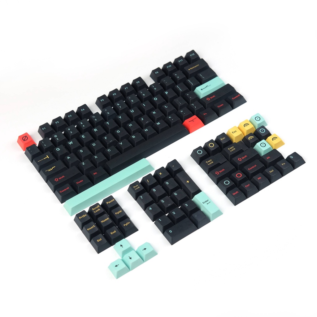 Metropolitan five-sided original sublimation PBT mechanical keyboard ...