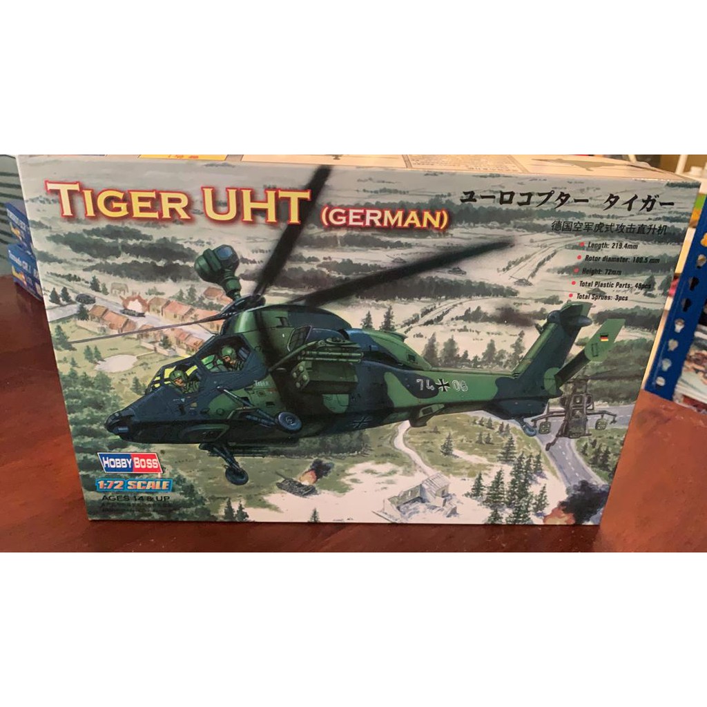 Hobby Boss 87214 Eurocopter EC-665 Tiger UHT เฮลิคอปเตอร์โจมตี 1/72