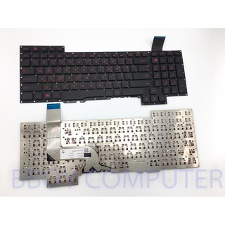 ASUS Keyboard คีย์บอร์ด ASUS G751 G751JL G751JM G751JT G751JY ไทย-อังกฤษ สีแดง