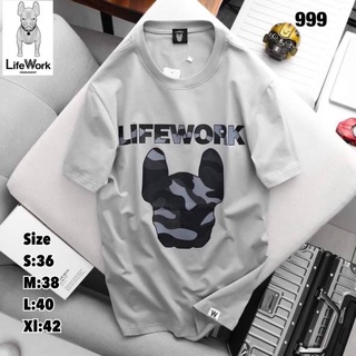 lifework เสื้อยืดแขนสั้น