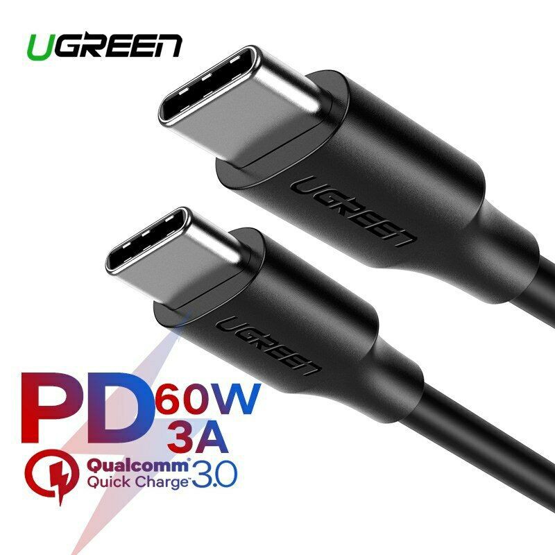 UGREEN 60W USB C to USB C for Mac,iPad Samsung Type-C Cable QC 3.0 Fast Charge Data Cable(50996,5099