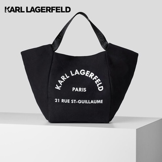 KARL LAGERFELD RUE ST-GUILLAUME CANVAS SHOPPER 221W3018 กระเป๋าผ้า